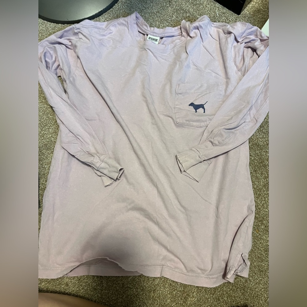 Lot of Victoria secret Pink long sleeve shirts, all size medium